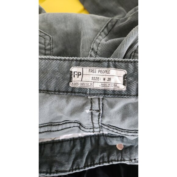 Free People Corduroy Straight Leg Pants Size 28 - Picture 8 of 8